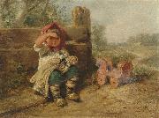 Wilhelm Busch Waiting for friends oil painting on canvas